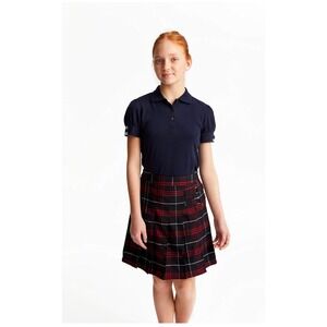 French Toast Girls Red/Navy Plaid Pleated School Uniform Skirt‎ - Size 4